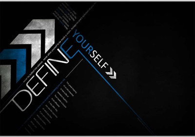 37% OFF on Define Yourself Poster (18 x 12 Inches) by Shopkeeda Paper Print