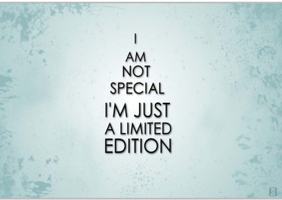 37% OFF on I Am Not SpecialPoster (18 x 12 Inches) by Shopkeeda Paper Print