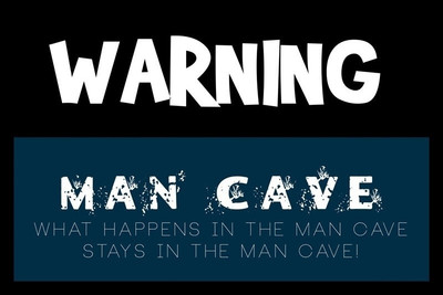 6% OFF on Man Cave Warning Paper Print 6% OFF on Man Cave Warning Paper Print