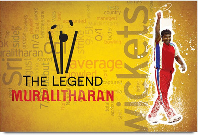 53% OFF on The Legend Murlitharan Laminated Poster Paper Print