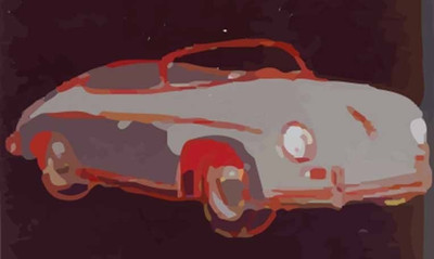 56% OFF on Vintage Car Fine Art Print