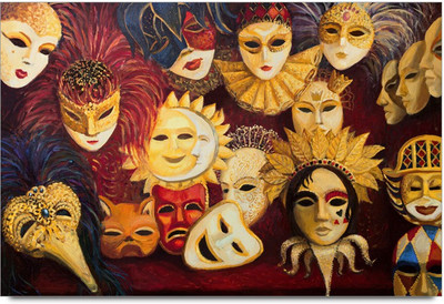 75% OFF on Amy Different Weird Masks Each Resembling Different Character 3D Poster