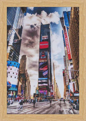 55% OFF on Times Square Framed Poster Fine Art Print