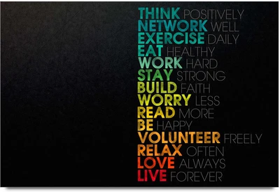 Think Positively Network Well Poster Paper Print Think Positively Network Well Poster Paper Print