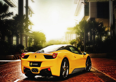 41% OFF on Super Car Fine Art Print