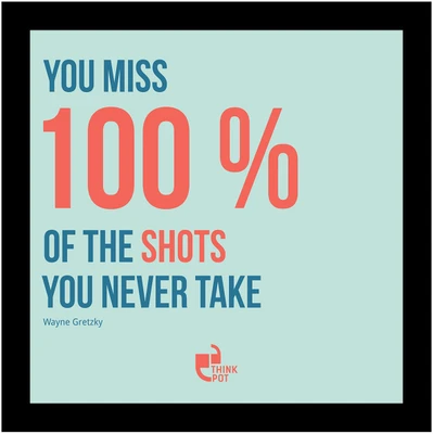 1% OFF on You miss 100% of the shots you don?t take! - Wayne Gretsky Framed Poster Photographic Paper 1% OFF on You miss 100% of the shots you don?t take! - Wayne Gretsky Framed Poster Photographic Paper