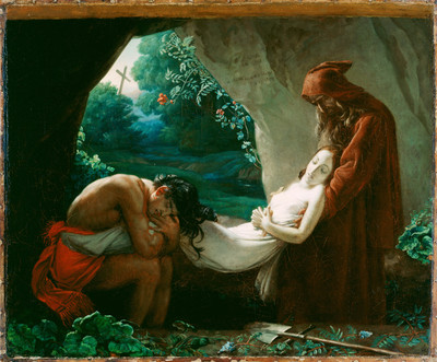 7% OFF on Burial Of Atala After Anne Louis Girodet De Roucy Trioson French Fine Art Print