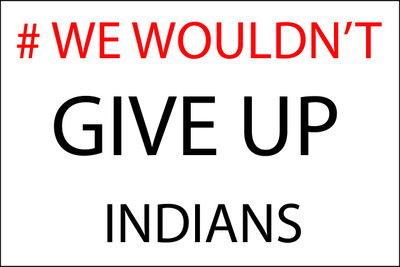68% OFF on # We Wouldn't Give Up Indians Poster Paper Print 68% OFF on # We Wouldn't Give Up Indians Poster Paper Print