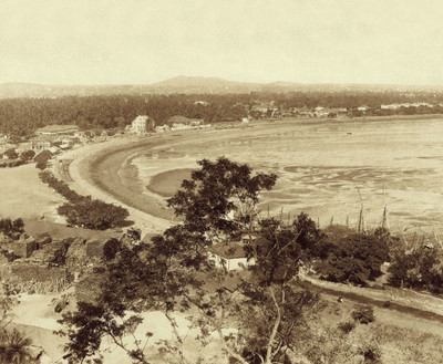 Panorama Of Chowpatty Beach-Bombay-C.1880 Photographic Paper