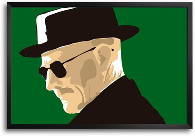 46% OFF on ShopMantra Heisenberg Breaking Bad Vector Laminated Frame Poster Paper Print