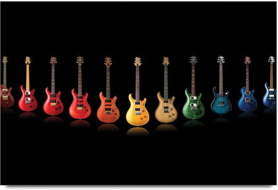 34% OFF on Mmulti Colors Guitars Paper Print