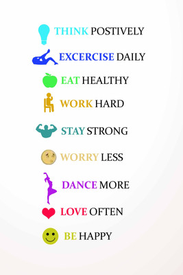 31% OFF on Healthy Living Quote Paper Print 31% OFF on Healthy Living Quote Paper Print