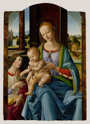 7% OFF on Madonna And Child By Studio Of Lorenzo Di Credi Lorenzo D'Andrea D'Oderigo Italian Florentine About Fine Art Print