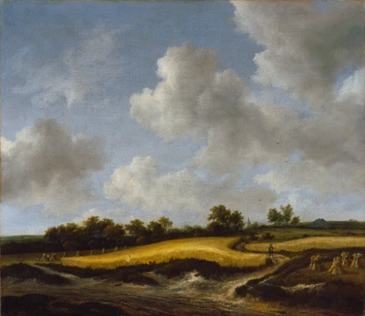 14% OFF on Landscape With A Wheatfield By Acob Van Ruisdael Dutch Fine Art Print