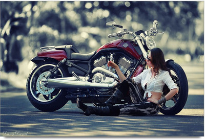 34% OFF on Amy Harley Davidson Girl Paper Print 34% OFF on Amy Harley Davidson Girl Paper Print