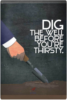 27% OFF on PosterGuy NASSCOM 10000 Startups 'Thirsty Well' Inspirational Quote Poster Paper Print