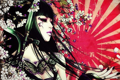 64% OFF on Anime Girl Sword Photographic Paper