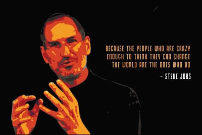 37% OFF on Steve Jobs - Crazy People Change the World Paper Print 37% OFF on Steve Jobs - Crazy People Change the World Paper Print