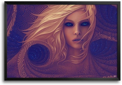 53% OFF on Girl Snake Art Fp00004484 Framed Photographic Paper