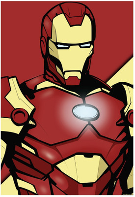 62% OFF on Iron Man Gimme Red Paper Print