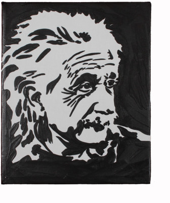 7% OFF on Albert Einstein'S Painting On Canvas Art
