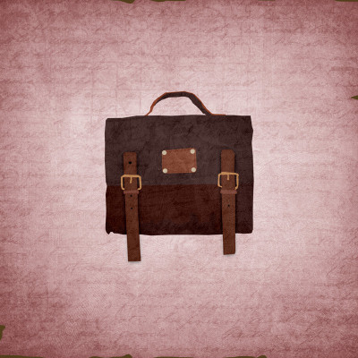 37% OFF on School Bag Vintage Paper Print