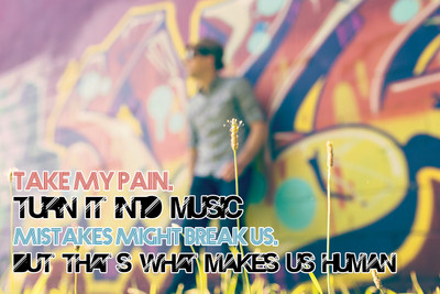 16% OFF on Take My Pain And Turn It Into Music Poster Paper Print