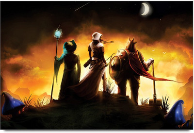 34% OFF on Amy Three Warrior in Night 3D Poster