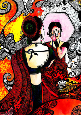 47% OFF on Ethnic Mom Fine Art Print