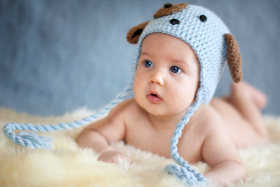 43% OFF on Child's Love - Cute little baby with a Blue hat Paper Print