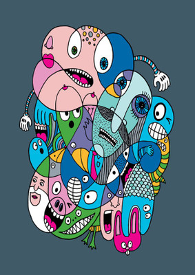 47% OFF on Faces Fine Art Print