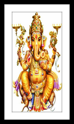37% OFF on Golden Ganesha Fine Art Print