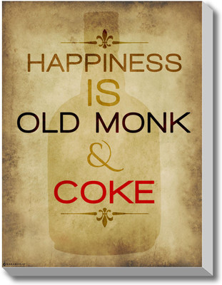 Happiness - Old Monk Canvas Art