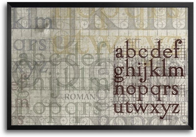 74% OFF on Letters Art Fp00004157 Framed Photographic Paper