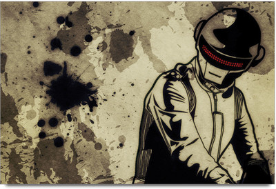 53% OFF on Daft Punk Grunge Poster Paper Print