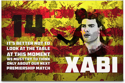 53% OFF on ShopMantra Xabi Alonso Football Poster Paper Print
