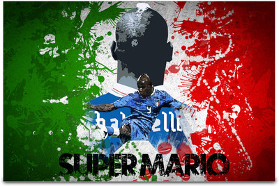 53% OFF on Shopmantra Mario Balotelli Italy Football Poster Paper Print