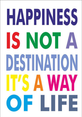 47% OFF on Happiness Quote Fine Art Print