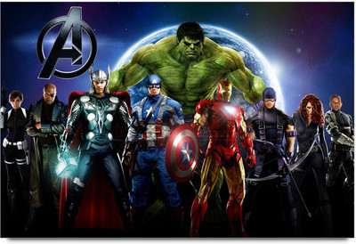 62% OFF on Superheroes Ironman,Hulk Paper Print 62% OFF on Superheroes Ironman,Hulk Paper Print
