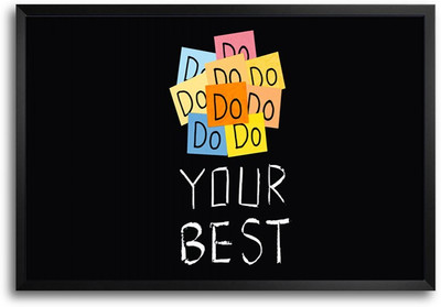 46% OFF on ShopMantra Do your Best Laminated Frame Poster Paper Print