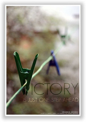 27% OFF on Victory One Step Ahead Poster Paper Print