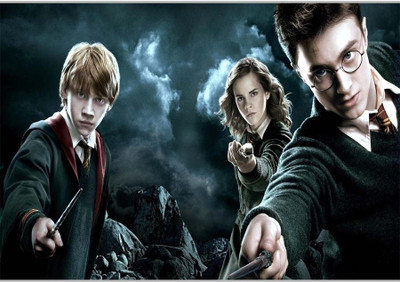 75% OFF on Harry Potter With His FriendsPoster (18 x 12 Inches) by Shopkeeda Paper Print
