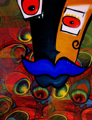 70% OFF on Canvas Painting Without Frame -Humour Natural Face Canvas Art