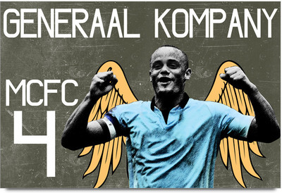 53% OFF on ShopMantra Vincent Kompany Man City Footballer Poster Paper Print