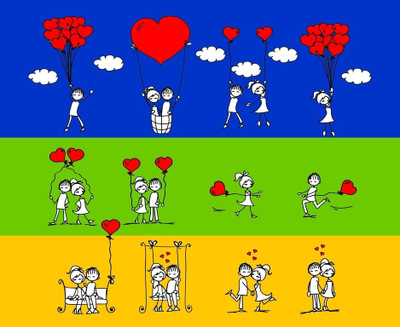 79% OFF on Canvas Painting Without Frame - Heart Ballon Canvas Art