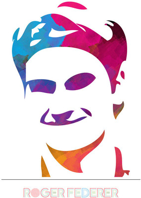 8% OFF on Roger Federer - Art Paper Print