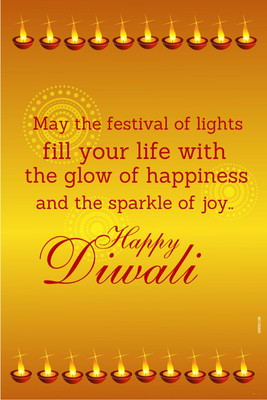16% OFF on Poster - A Fun Way To Wish Your Friend Or Loved One On Diwali. Paper Print