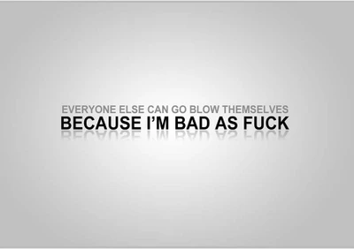 37% OFF on Because I'm Bad Poster (18 x 12 Inches) by Shopkeeda Paper Print