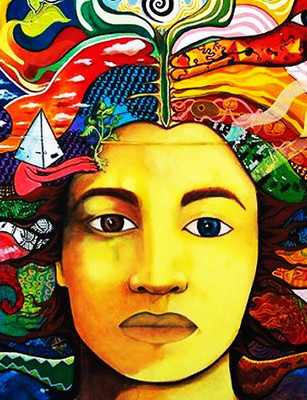 70% OFF on Canvas Painting Without Frame -Lady Abstract Canvas Art