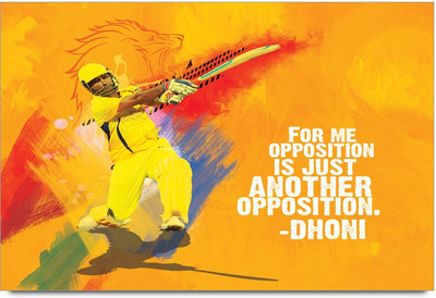 53% OFF on Dhoni Opposition Quote Laminated Poster Paper Print 53% OFF on Dhoni Opposition Quote Laminated Poster Paper Print